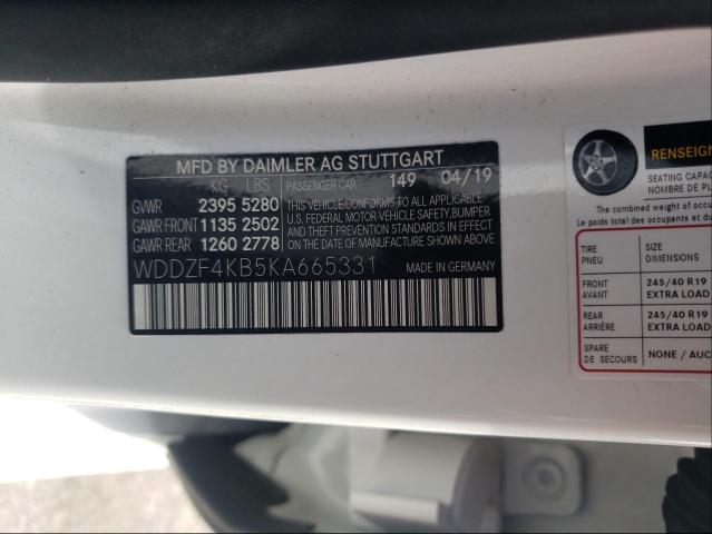 Photo 9 VIN: WDDZF4KB5KA665331 - MERCEDES-BENZ E 300 4MAT 