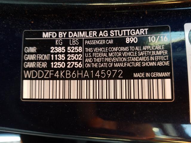 Photo 9 VIN: WDDZF4KB6HA145972 - MERCEDES-BENZ E 300 4MAT 