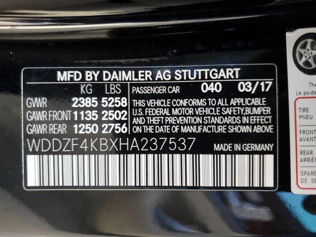 Photo 9 VIN: WDDZF4KBXHA237537 - MERCEDES-BENZ E 300 4MAT 