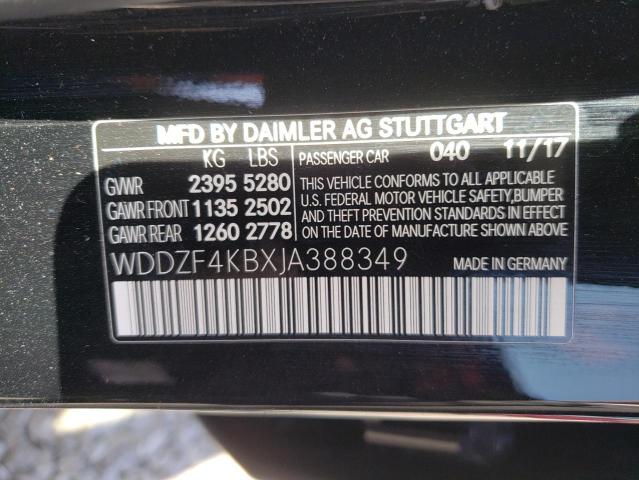 Photo 9 VIN: WDDZF4KBXJA388349 - MERCEDES-BENZ E 300 4MAT 