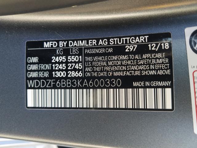 Photo 9 VIN: WDDZF6BB3KA600330 - MERCEDES-BENZ E AMG 53 4 