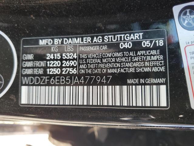 Photo 11 VIN: WDDZF6EB5JA477947 - MERCEDES-BENZ E 43 4MATI 