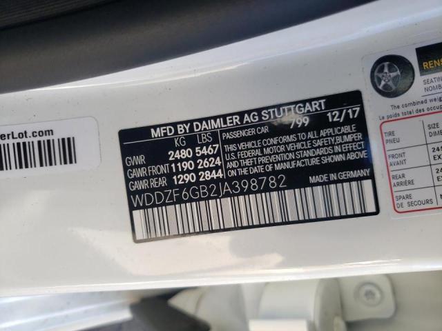 Photo 9 VIN: WDDZF6GB2JA398782 - MERCEDES-BENZ E 400 4MAT 