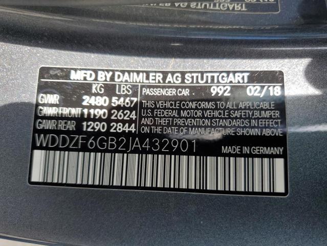 Photo 11 VIN: WDDZF6GB2JA432901 - MERCEDES-BENZ E 400 4MAT 