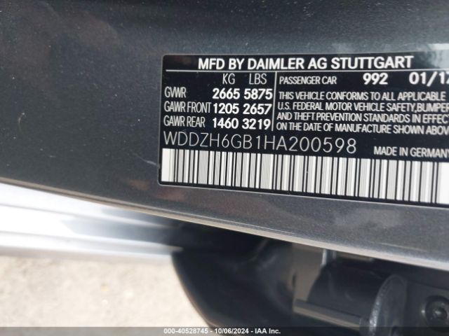 Photo 8 VIN: WDDZH6GB1HA200598 - MERCEDES-BENZ E-CLASS 