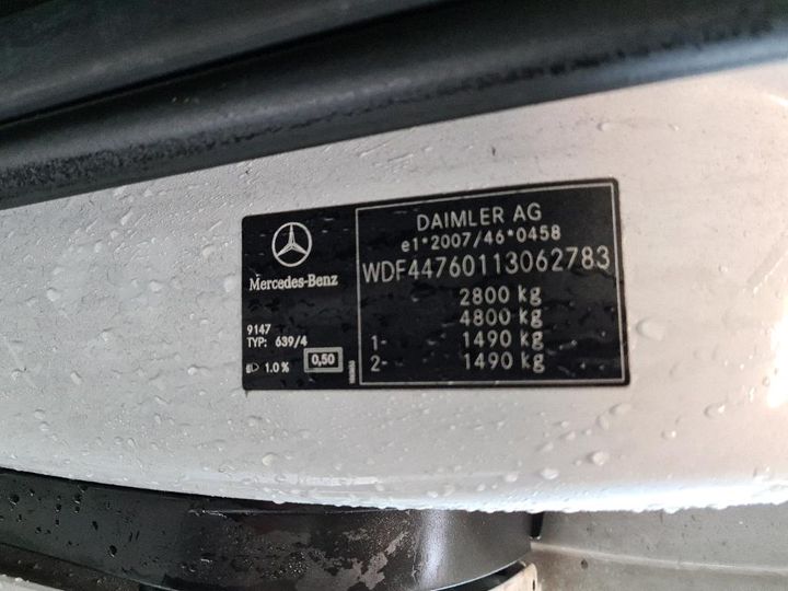 Photo 8 VIN: WDF44760113062783 - MERCEDES-BENZ VITO 