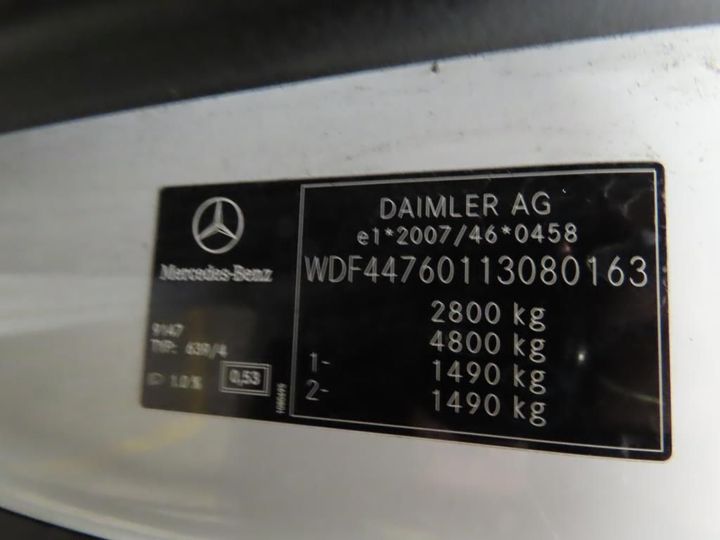 Photo 5 VIN: WDF44760113080163 - MERCEDES-BENZ VITO 