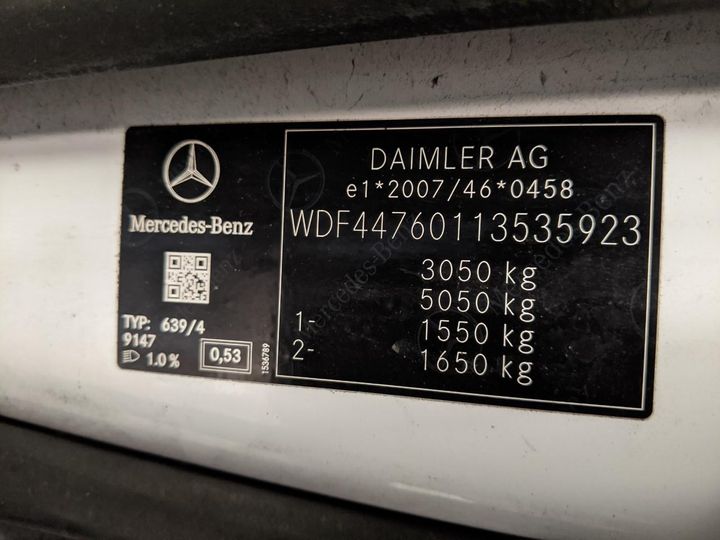 Photo 15 VIN: WDF44760113535923 - MERCEDES-BENZ VITO 