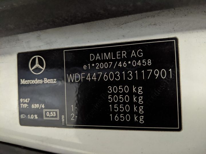 Photo 14 VIN: WDF44760313117901 - MERCEDES-BENZ VITO 