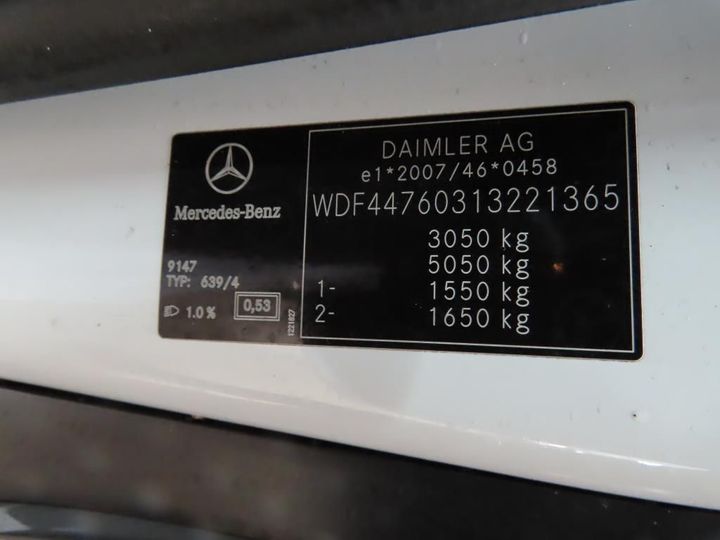 Photo 12 VIN: WDF44760313221365 - MERCEDES-BENZ VITO 