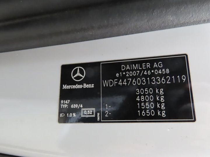 Photo 12 VIN: WDF44760313362119 - MERCEDES-BENZ VITO 