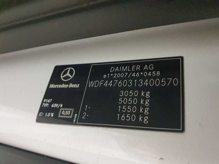 Photo 11 VIN: WDF44760313400570 - MERCEDES-BENZ VITO 114 CDI LANG HA 