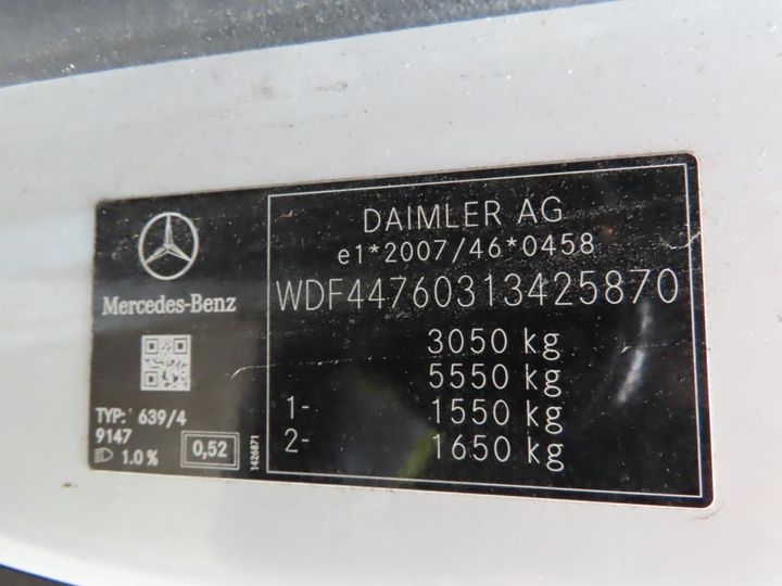 Photo 10 VIN: WDF44760313425870 - MERCEDES-BENZ VITO 