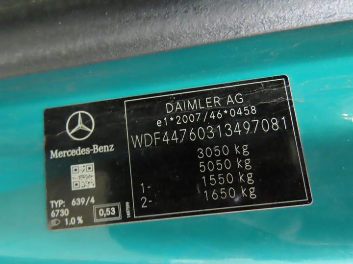 Photo 13 VIN: WDF44760313497081 - MERCEDES-BENZ VITO 