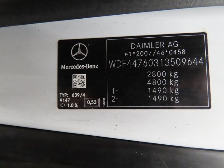 Photo 13 VIN: WDF44760313509644 - MERCEDES-BENZ VITO 