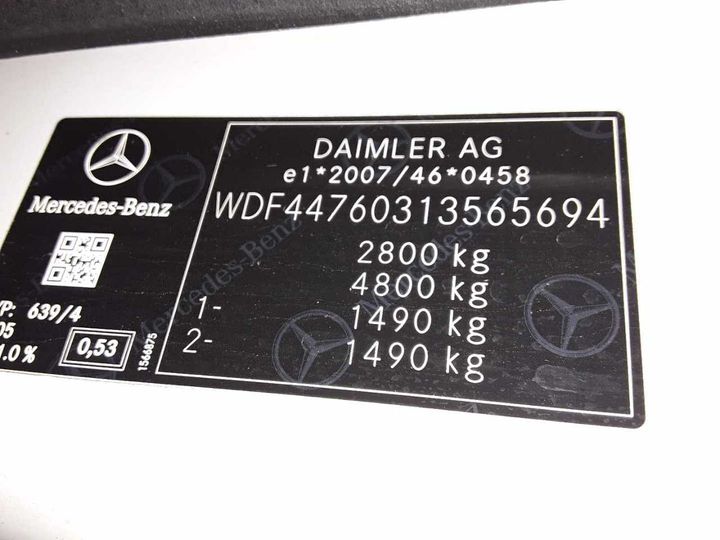 Photo 12 VIN: WDF44760313565694 - MERCEDES-BENZ VITO 114 CDI LANG 