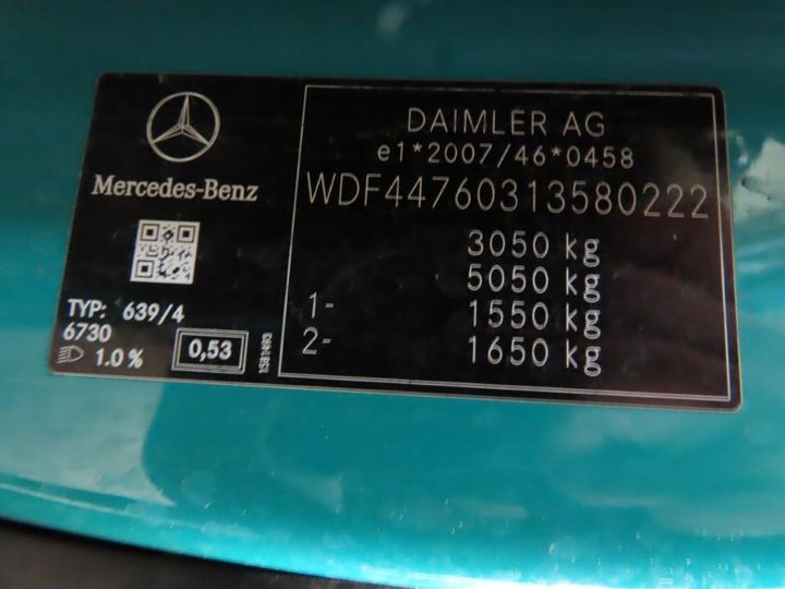 Photo 9 VIN: WDF44760313580222 - MERCEDES-BENZ VITO 