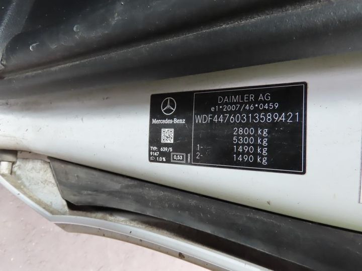 Photo 10 VIN: WDF44760313589421 - MERCEDES-BENZ VITO 