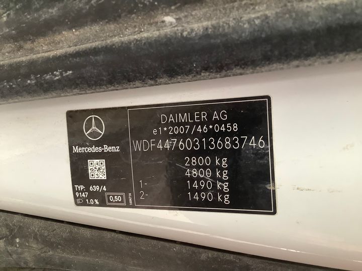 Photo 1 VIN: WDF44760313683746 - MERCEDES-BENZ VITO 