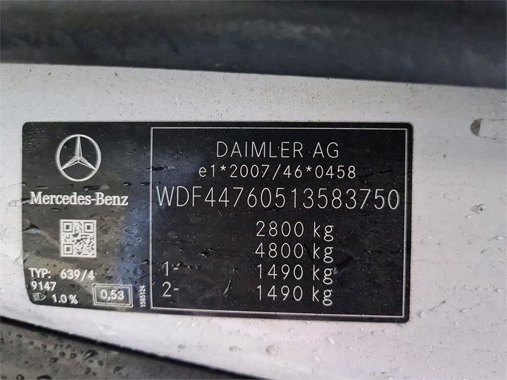 Photo 8 VIN: WDF44760513583750 - MERCEDES-BENZ VITO 