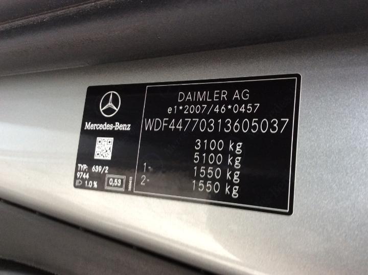 Photo 10 VIN: WDF44770313605037 - MERCEDES-BENZ VITO 114 CDI A2 - M - AUTOM. 