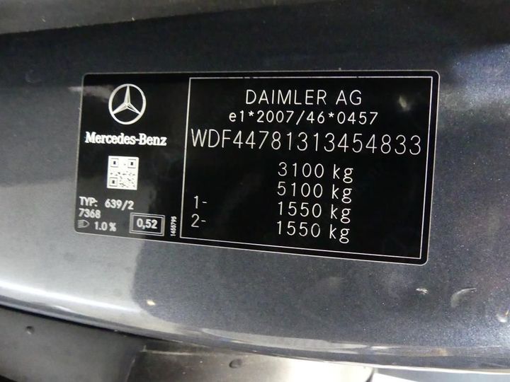 Photo 4 VIN: WDF44781313454833 - MERCEDES-BENZ V MWB 