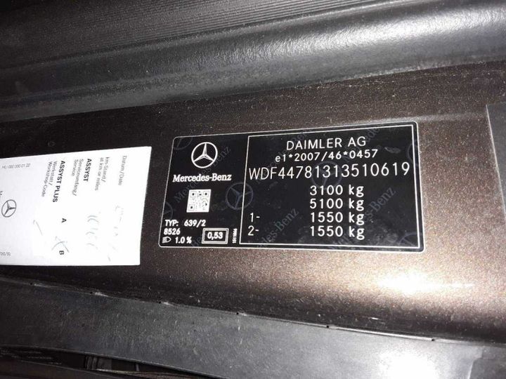 Photo 17 VIN: WDF44781313510619 - MERCEDES-BENZ V 200 CDI 