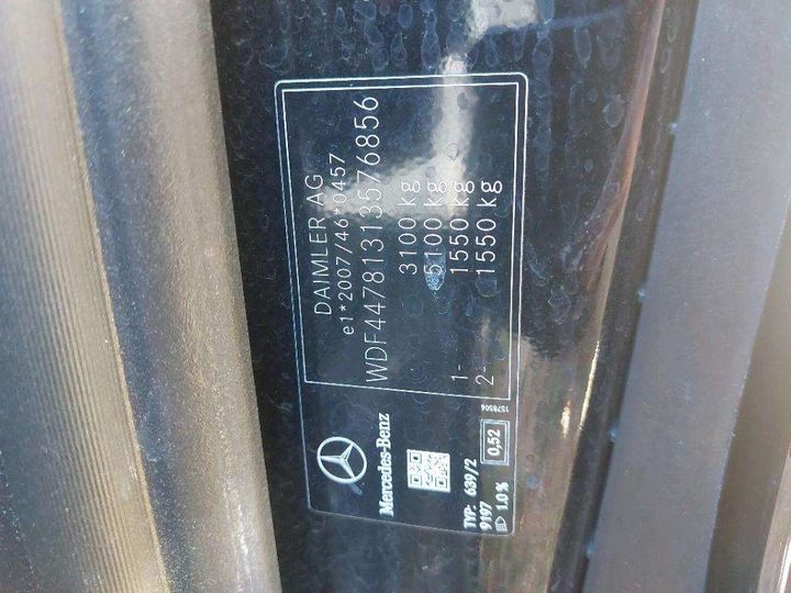 Photo 8 VIN: WDF44781313576856 - MERCEDES-BENZ CLASSE V 