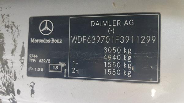 Photo 1 VIN: WDF639701F3911299 - MERCEDES-BENZ VITO 