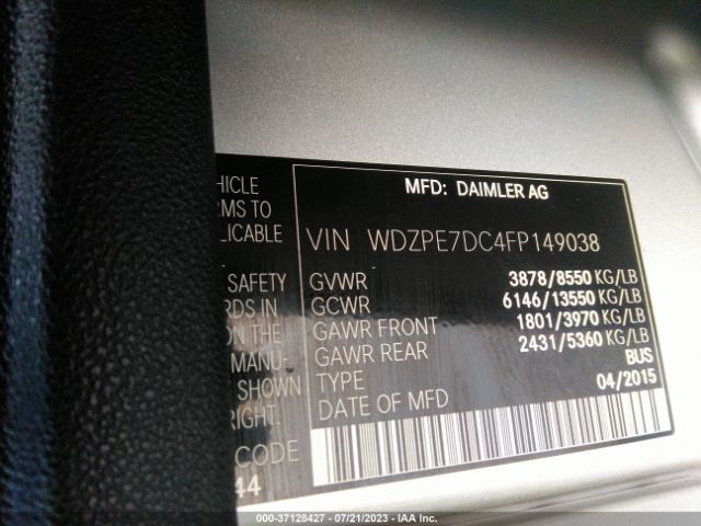 Photo 8 VIN: WDZPE7DC4FP149038 - MERCEDES-BENZ SPRINTER 2500 