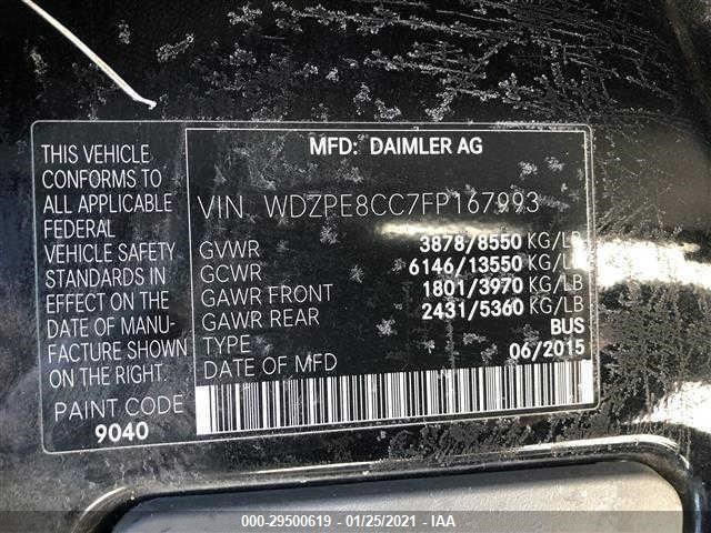 Photo 8 VIN: WDZPE8CC7FP167993 - MERCEDES-BENZ SPRINTER 319 CDI 