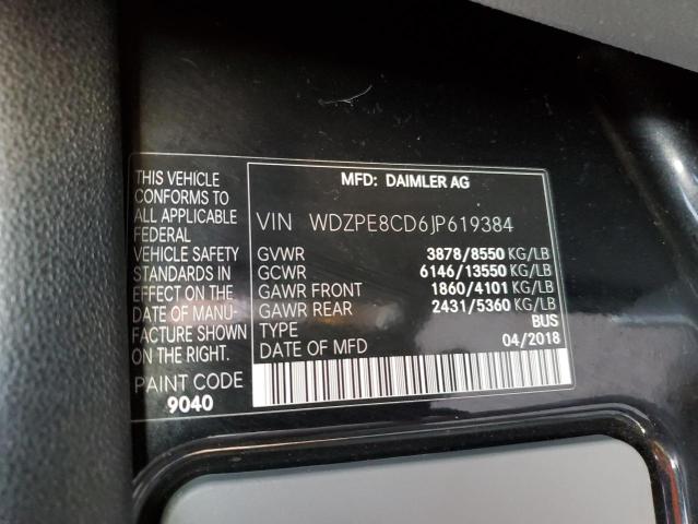 Photo 12 VIN: WDZPE8CD6JP619384 - MERCEDES-BENZ SPRINTER 2 