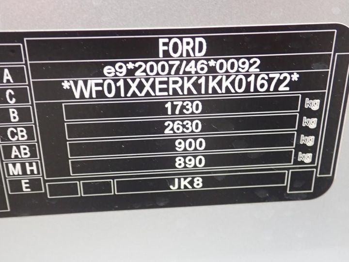 Photo 12 VIN: WF01XXERK1KK01672 - FORD ECOSPORT 