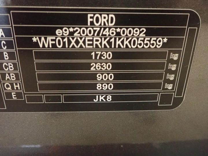 Photo 13 VIN: WF01XXERK1KK05559 - FORD ECOSPORT 