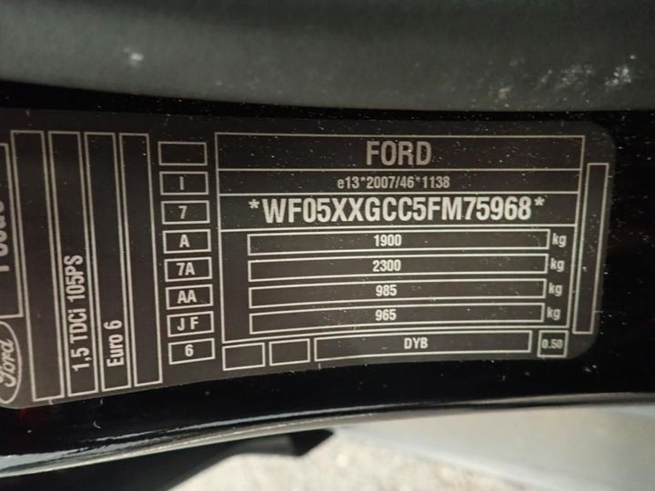 Photo 11 VIN: WF05XXGCC5FM75968 - FORD FOCUS 5P 