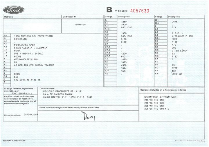 Photo 1 VIN: WF05XXGCC5FY12914 - FORD FOCUS 