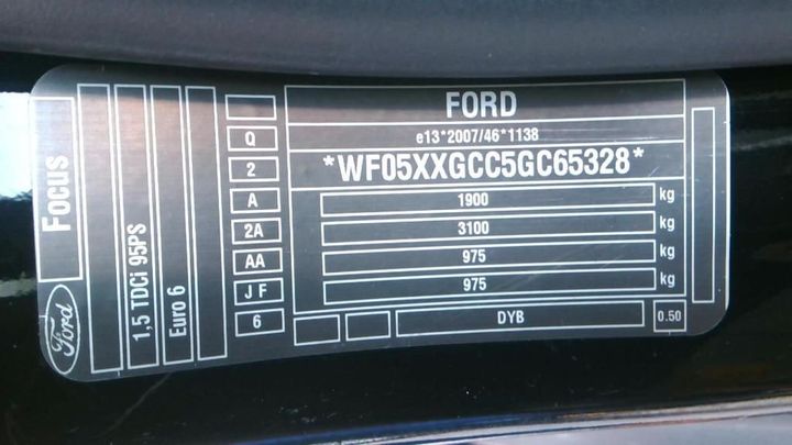 Photo 9 VIN: WF05XXGCC5GC65328 - FORD FOCUS 5P 