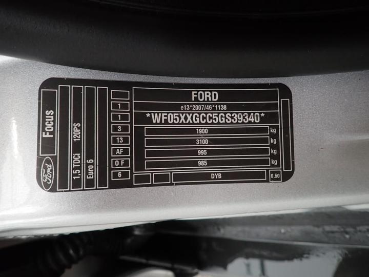 Photo 11 VIN: WF05XXGCC5GS39340 - FORD FOCUS 5P 