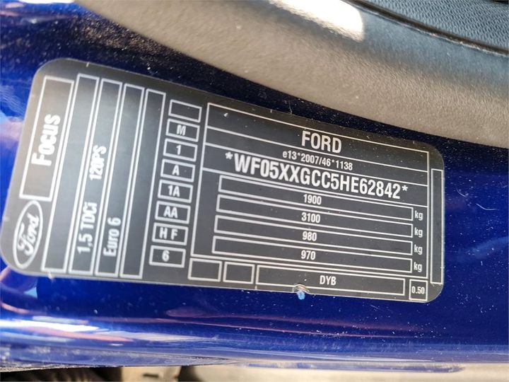 Photo 4 VIN: WF05XXGCC5HE62842 - FORD FOCUS 