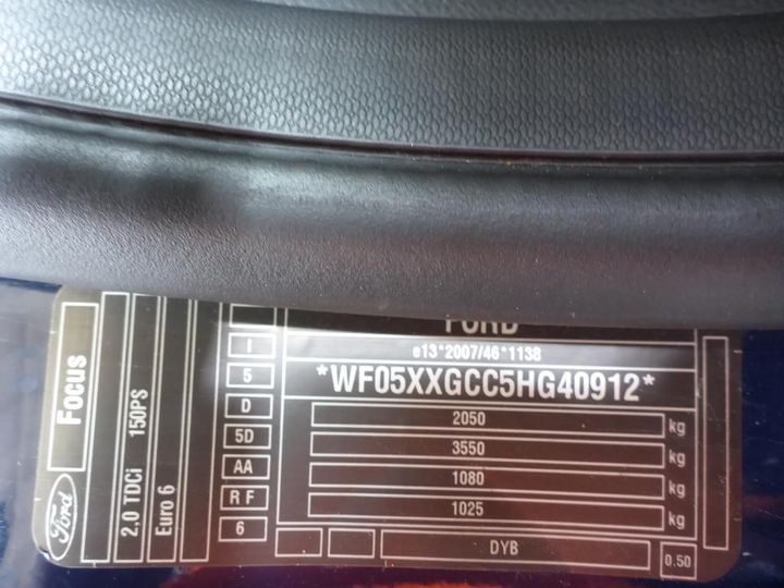 Photo 12 VIN: WF05XXGCC5HG40912 - FORD FOCUS 