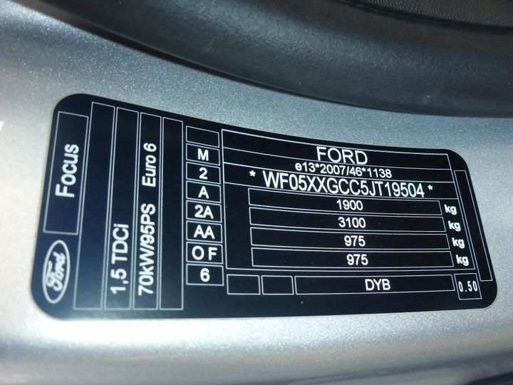 Photo 11 VIN: WF05XXGCC5JT19504 - FORD FOCUS 