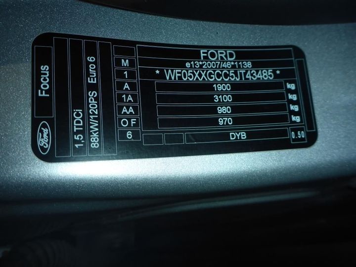 Photo 12 VIN: WF05XXGCC5JT43485 - FORD FOCUS 