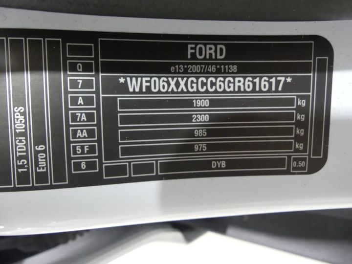 Photo 3 VIN: WF06XXGCC6GR61617 - FORD FOCUS CLIPPER 