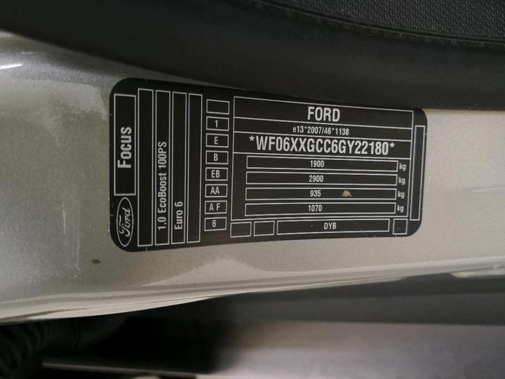 Photo 8 VIN: WF06XXGCC6GY22180 - FORD FOCUS 