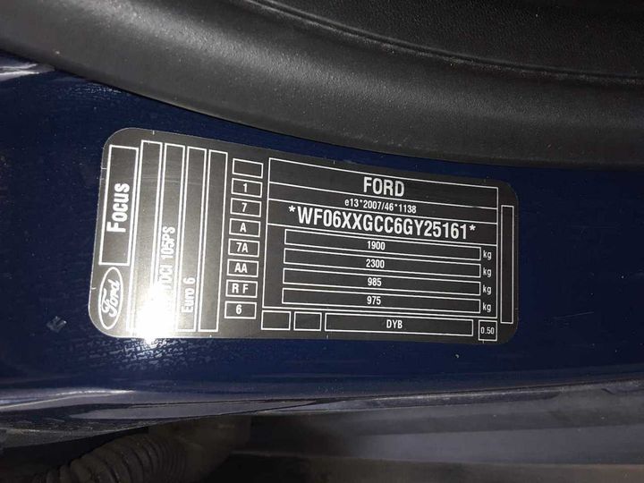 Photo 12 VIN: WF06XXGCC6GY25161 - FORD FOCUS TURNIER 1.5 