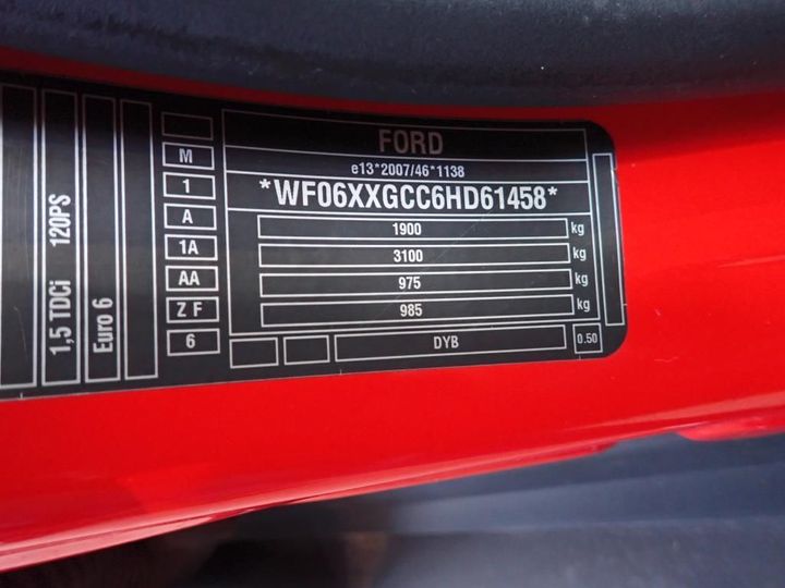 Photo 13 VIN: WF06XXGCC6HD61458 - FORD FOCUS 