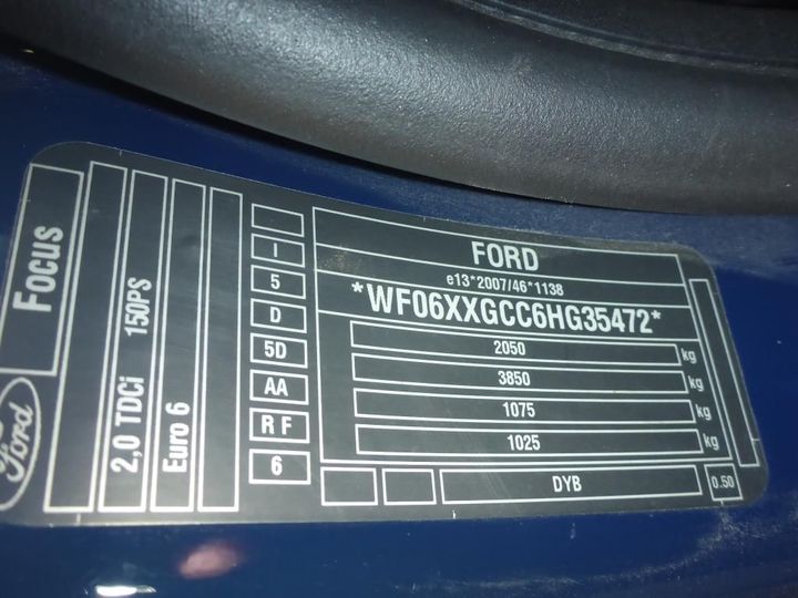 Photo 11 VIN: WF06XXGCC6HG35472 - FORD FOCUS 