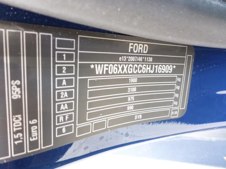 Photo 13 VIN: WF06XXGCC6HJ16909 - FORD FOCUS 