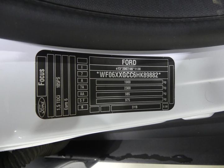 Photo 4 VIN: WF06XXGCC6HK89882 - FORD FOCUS CLIPPER 