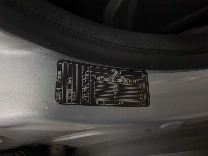 Photo 13 VIN: WF06XXGCC6HR67071 - FORD FOCUS TURNIER 1.5 